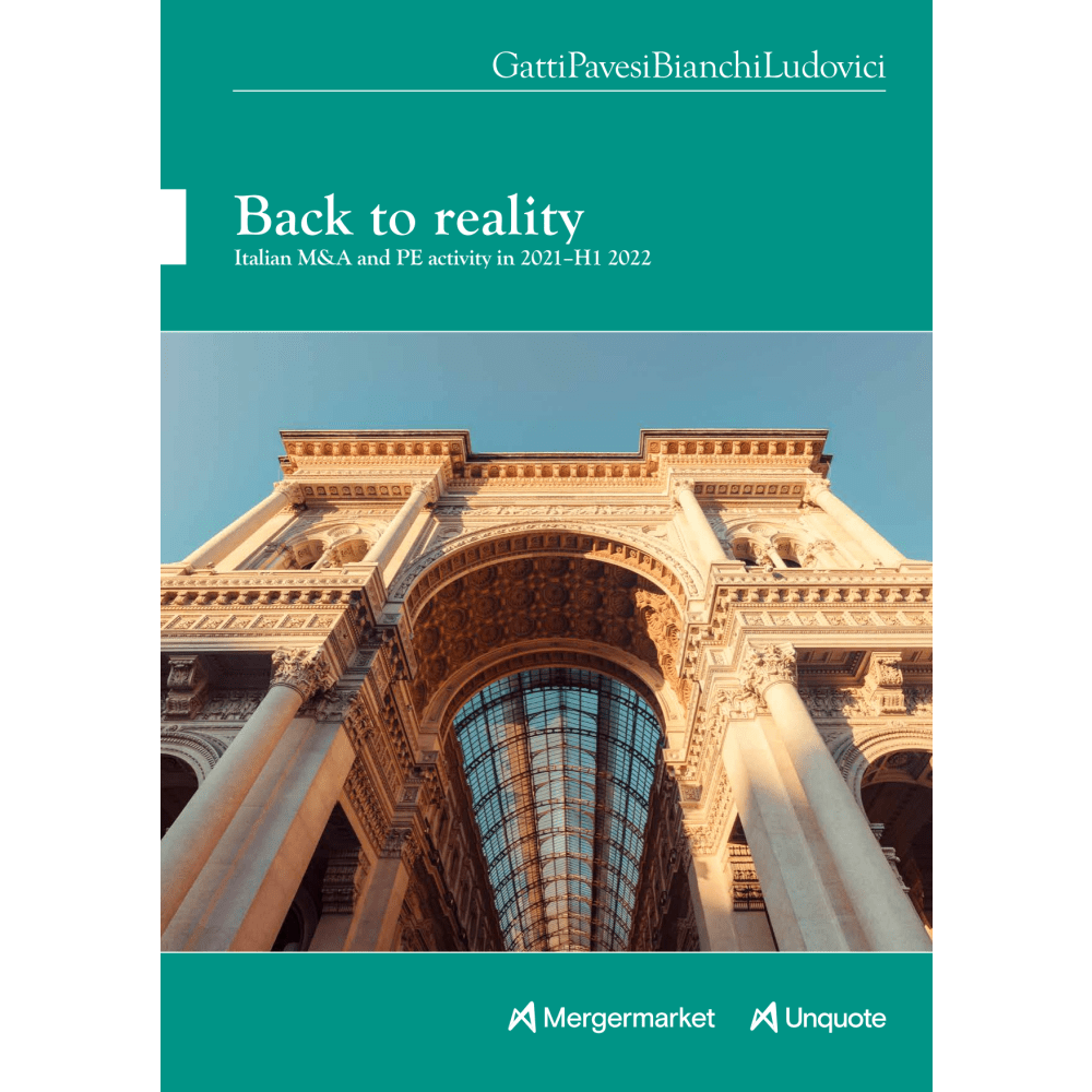 Back to reality: Italian M&A and PE activity in 2021–H1 2022