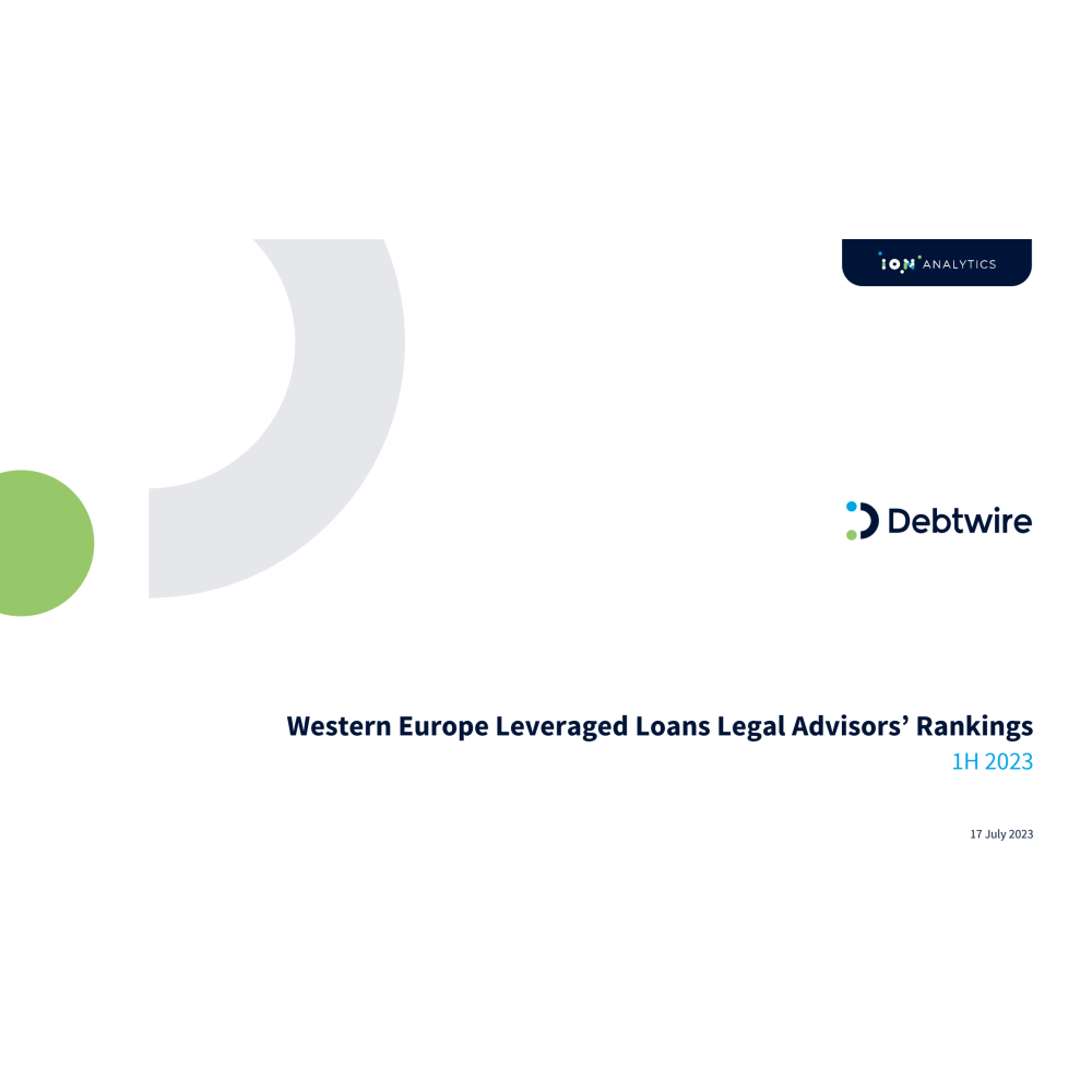 Western Europe Leveraged Loans Legal Advisors’ Rankings: 1H23