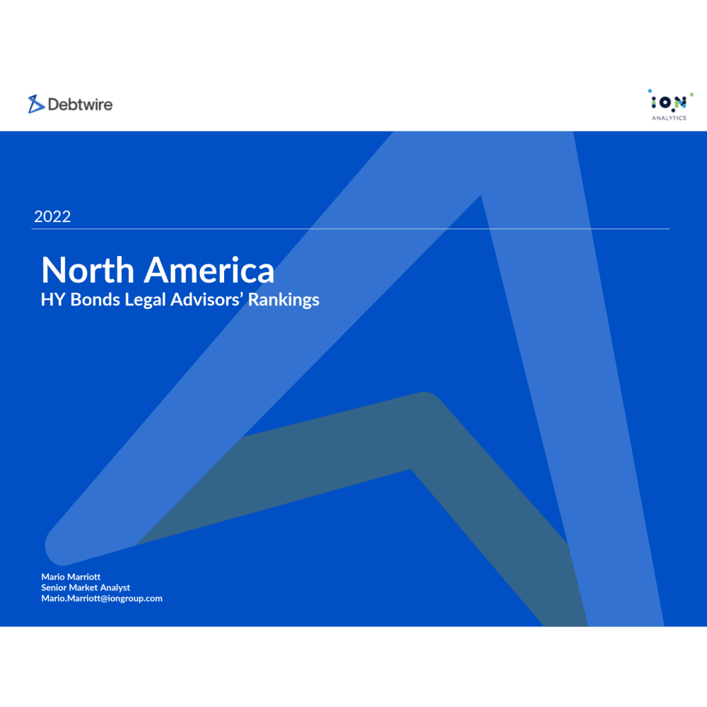North America HY Bonds Legal Advisors’ Rankings 2022