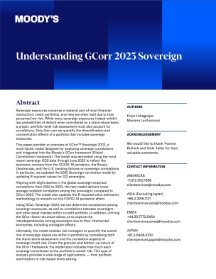 Understanding GCorr 2023 Sovereign | Moody's Events