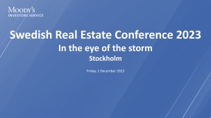 Moody's Swedish Real Estate Conference - Slide Deck