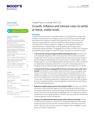 Global Macro Outlook 2025-26: Growth, inflation and interest rates to settle at lower, stable levels