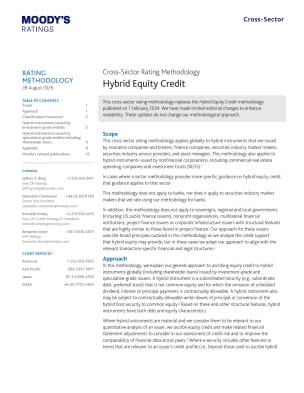 Cross-Sector Rating Methodology - Hybrid Equity Credit, 28 Aug 2026