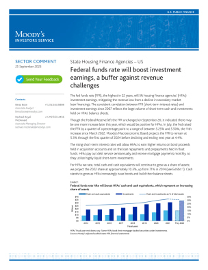 Federal funds rate will boost investment earnings, a buffer against revenue challenges