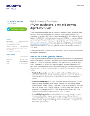 Digital Economy – Cross Region – FAQ on stablecoins, a key and growing digital asset class, 3 Feb 2026