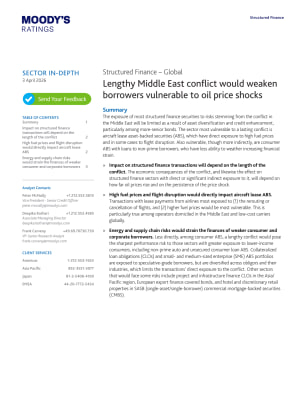 Lengthy Middle East conflict would weaken borrowers vulnerable to oil price shocks