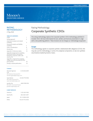 Rating Methodology | Corporate Synthetic CDOs