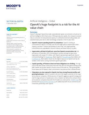 Artificial Intelligence - Global - OpenAI's huge footprint is a risk for the AI value chain