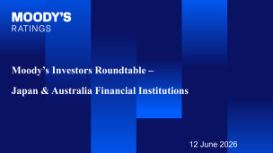 Presentation Slides - Japan & Australia Financial Institutions