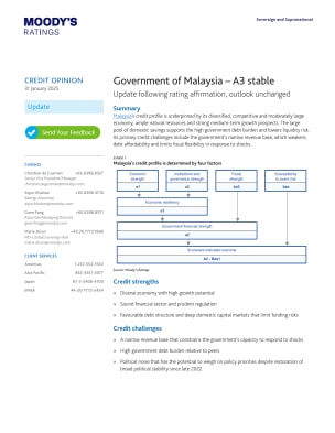 Government of Malaysia - A3 Stable