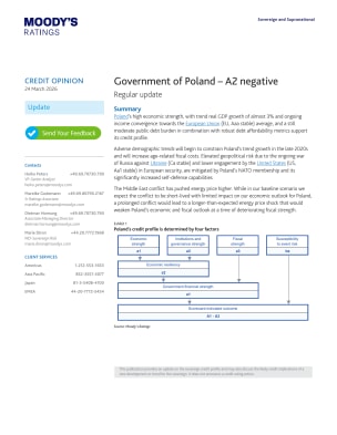 Government of Poland – A2 negative: Regular update