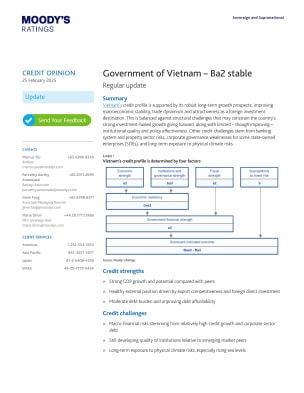 Government of Vietnam - Ba2 stable, 25 Feb 2025