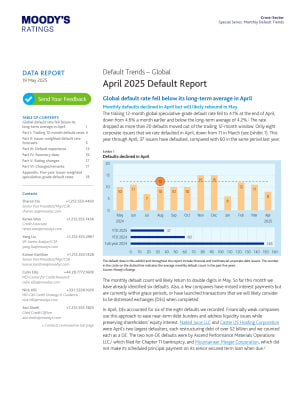 April 2025 Default Report