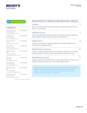 Healthcare Quarterly | IMPLICATIONS OF MEDICAID AND MEDICARE CHANGES