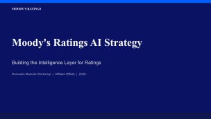 Moody's Ratings AI Strategy: Building the Intelligence Layer for Ratings