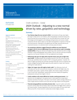 2024 Outlook - Adjusting to a new normal driven by rates, geopolitics and technology