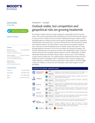 Outlook stable, but competition and geopolitical risks are growing headwinds