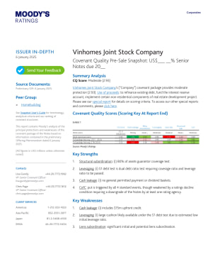 Issuer In-Depth: Vinhomes Joint Stock Company