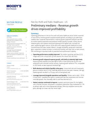 SECTOR PROFILE| Preliminary medians - Revenue growth drives improved profitability