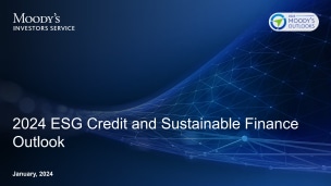 Presentation: 2024 ESG Credit and Sustainable Finance Outlook