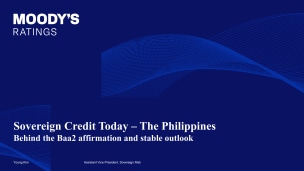 Presentation - Sovereign Credit Today - The Philippines, 26 August 2026