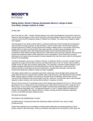 Rating action announcement