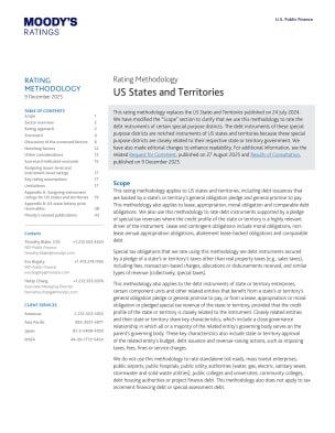 Rating Methodology | US States and Territories