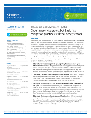 Regional & Local Governments Cyber Report | Moody's Events