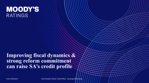 Improving fiscal dynamics &  strong reform commitment  can raise SA’s credit profile