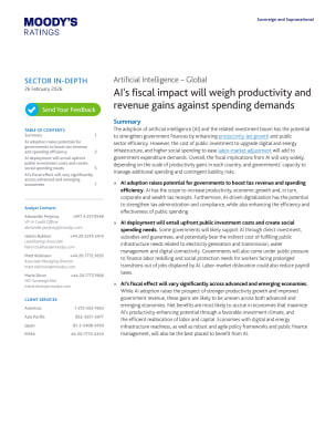 Artificial Intelligence – Global: AI's fiscal impact will weigh productivity and revenue gains against spending demands