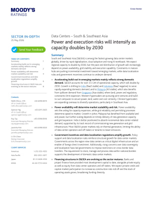 Sector In-Depth: Data Centers – South & Southeast Asia, 25 May 2026