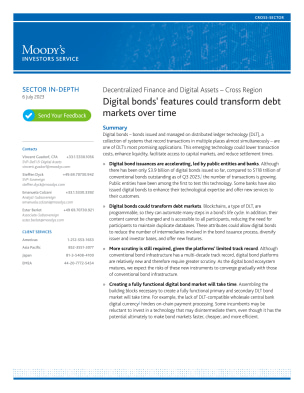 Decentralized Finance and Digital Assets – Cross Region: Digital bonds' features could transform debt markets over time