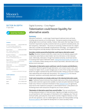 Sector in-depth | Digital Economy – Tokenization could boost liquidity for alternative assets | 17 April 2024