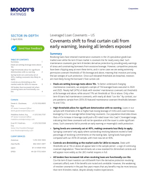 Covenants shift to final curtain call from early warning, leaving all lenders exposed