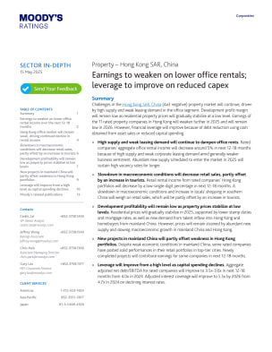 Sector In-Depth: Property – Hong Kong SAR, China, 15 May 2026