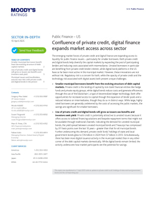 Confluence of private credit, digital finance expands market access across sector