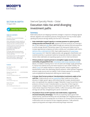 Sector In-Depth: Steel and Specialty Metals – Global, 13 Aug 2026