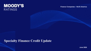 Slide Deck - Specialty Finance Credit Update