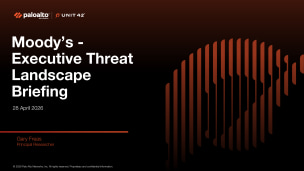 Moody’s - Executive Threat  Landscape  Briefing