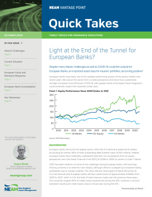 Light at the End of the Tunnel for European Banks?