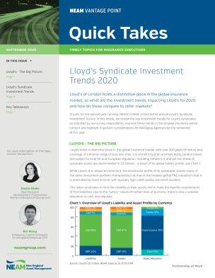 Lloyd's Syndicate Investment Trends 2020