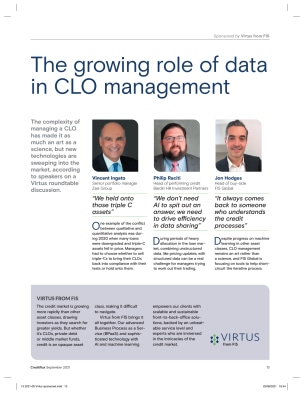 The growing role of data in CLO management