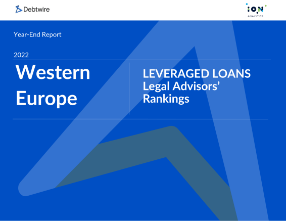 Western Europe Leveraged Loans Legal Advisors’ Rankings 2022