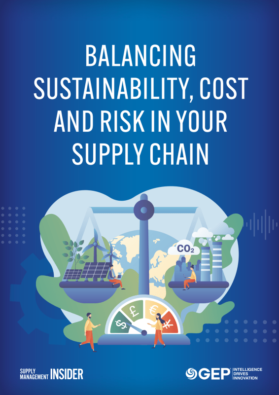 Balancing sustainability, cost and risk in your supply chain