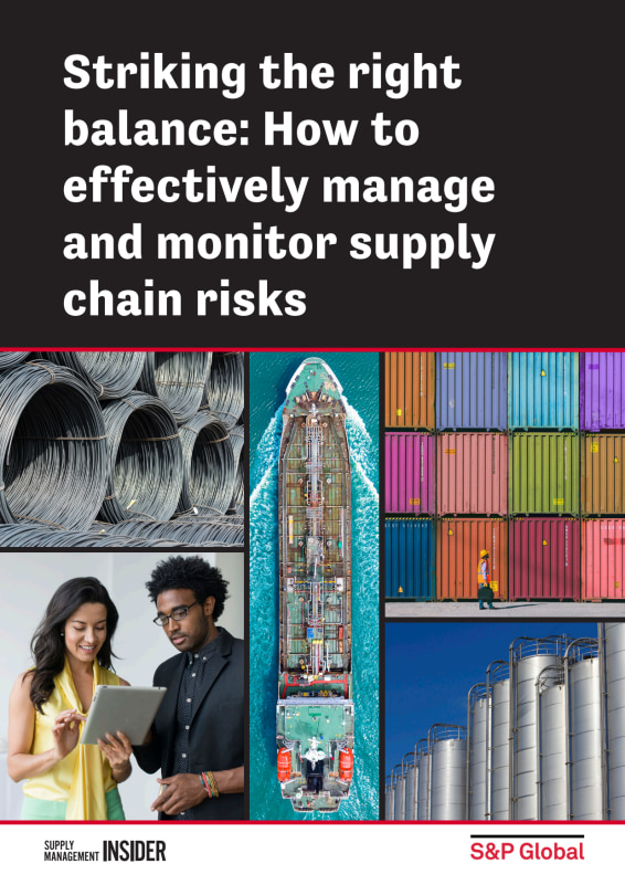 Striking the right balance: How to effectively manage and monitor supply chain risks
