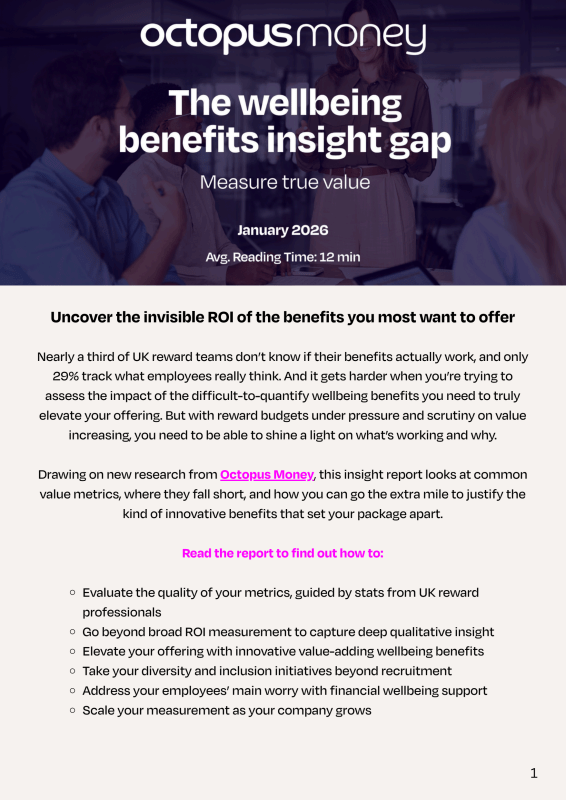 The wellbeing benefits insight gap