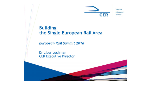 Day 1: Session 1: Towards a Single European Railway Area -  Presentation