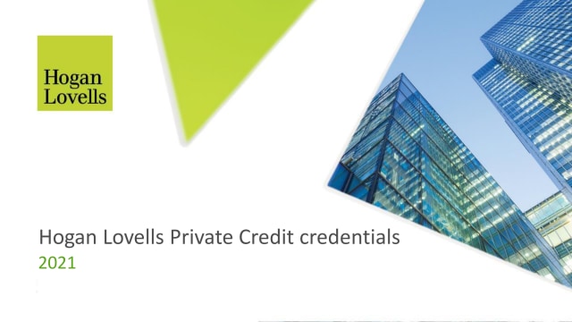 Global Private Credit Practice Credentials