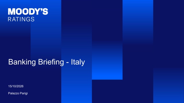Banking Briefing - Italy