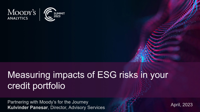 ESG_2_Measuring impacts of ESG risks in your credit portfolio